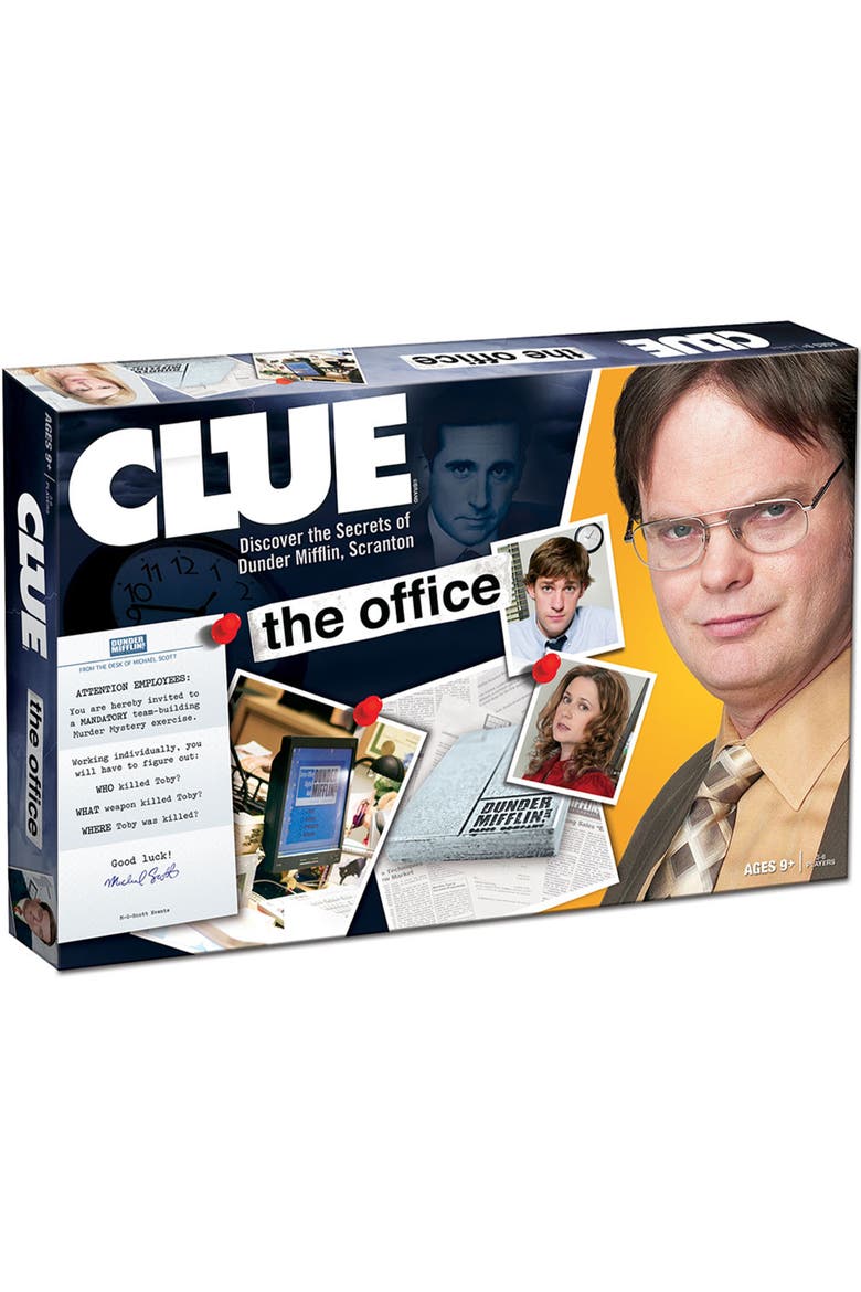 The Office Dunder Mifflin Mystery Board Game, Ages 9+, Main, color, Multicolored