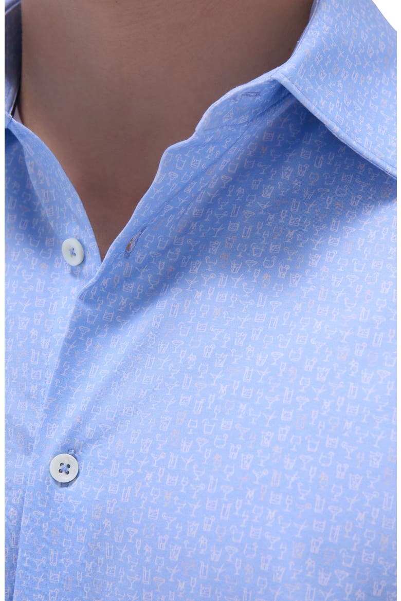 James OoohCotton® Button-Up Shirt, Alternate, color, AIR BLUE