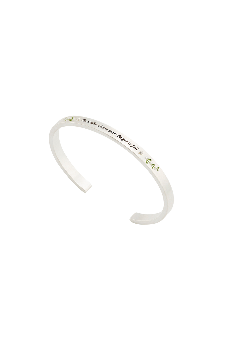 Larkspur Bangle, Main, color, Silver