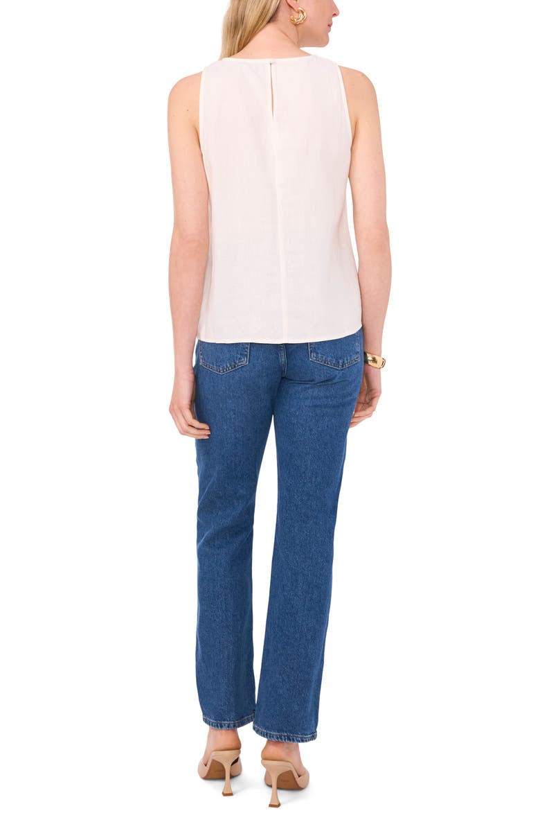 Linen Blend Keyhole Tank