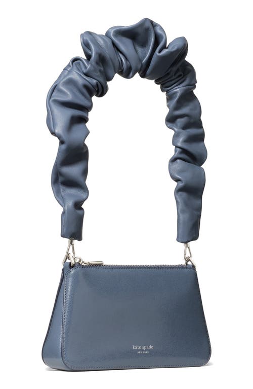 Kate Spade New York Grace Glazed Leather Shoulder Bag In Gray