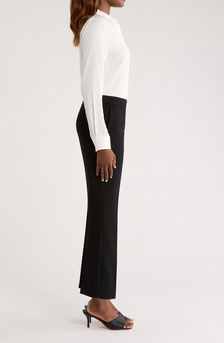 Max Mara Studio Haven Slim Fit Cady Trousers, Alternate, color, Black