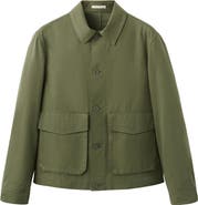 MANGO Cotton Blend Jacket