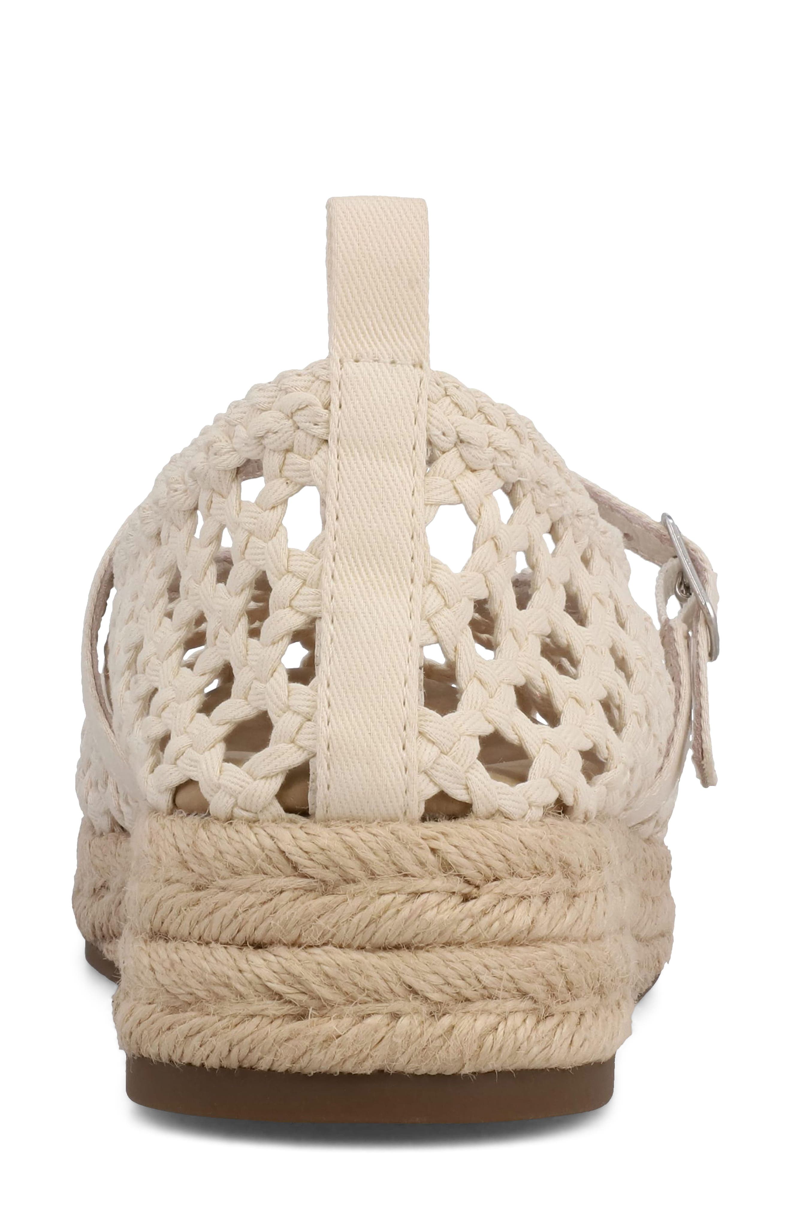 MIA Ela Espadrille Platform Mary Jane, Alternate, color, Bone Grosg