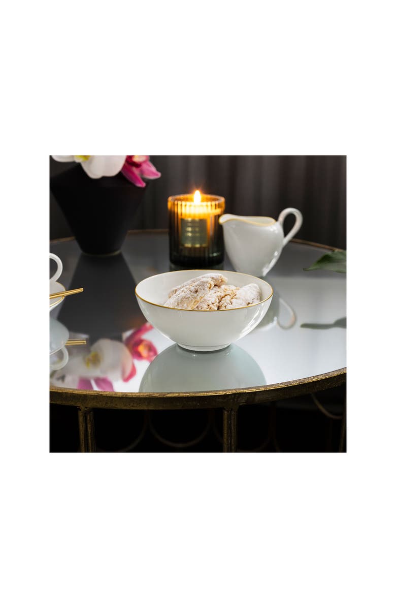 Villeroy & Boch Anmut Gold Fruit Dish, Alternate, color, White