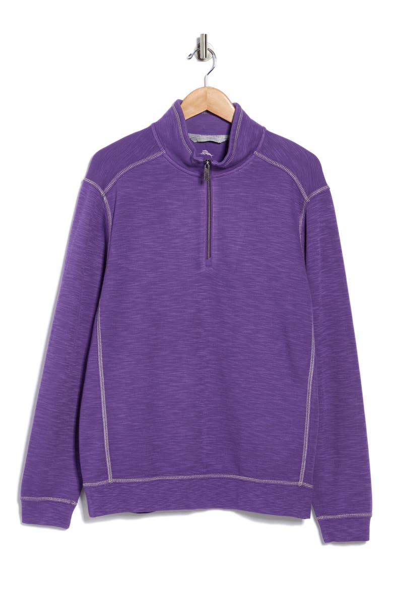 Sport Tobago Bay Half Zip Sweatshirt, Alternate, color, DEEP GRAPE