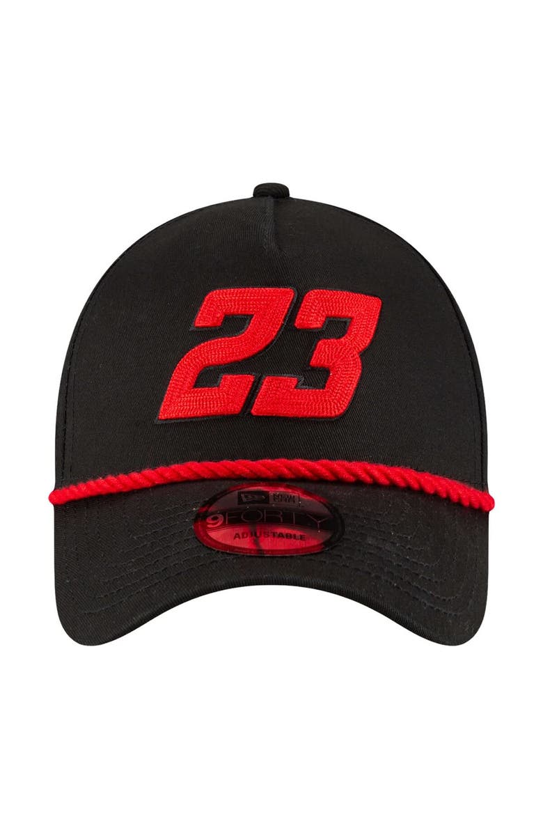 New Era Men's New Era  Black Bubba Wallace Rope A-Frame 9FORTY Adjustable Hat, Alternate, color, Black