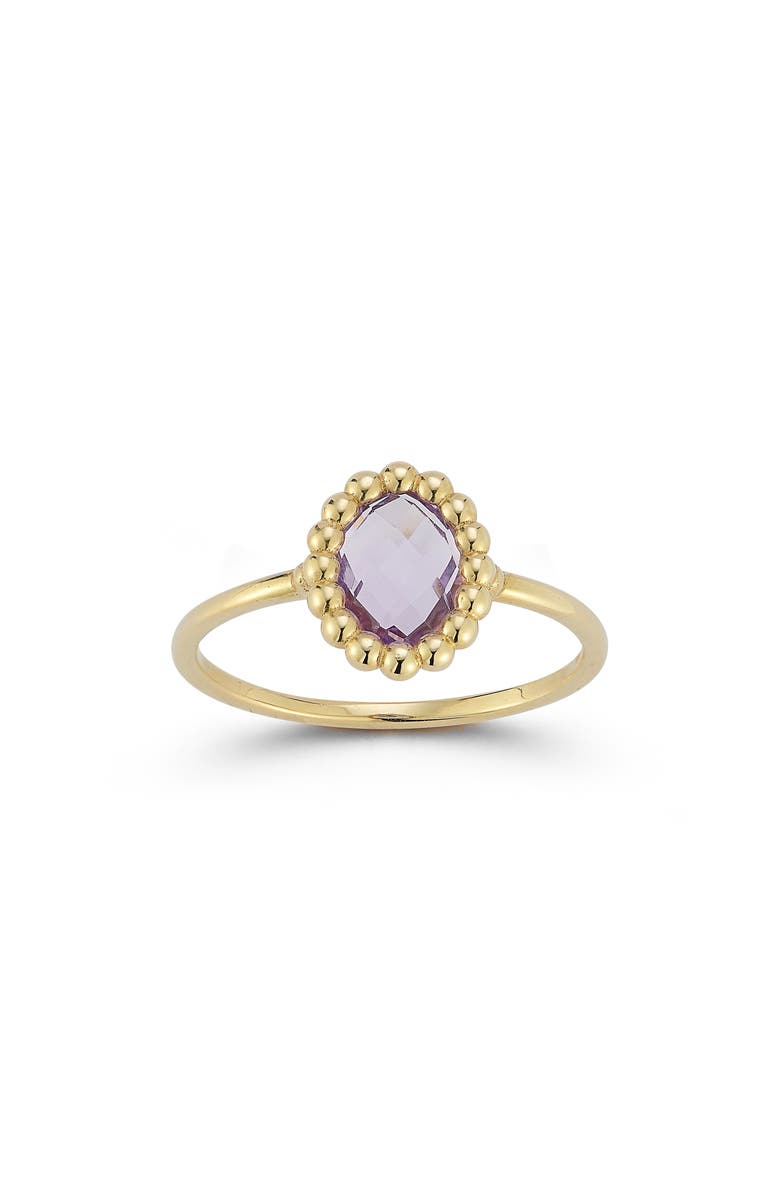 Ember Fine Jewelry 14K Gold Amethyst Ring, Main, color, Gold