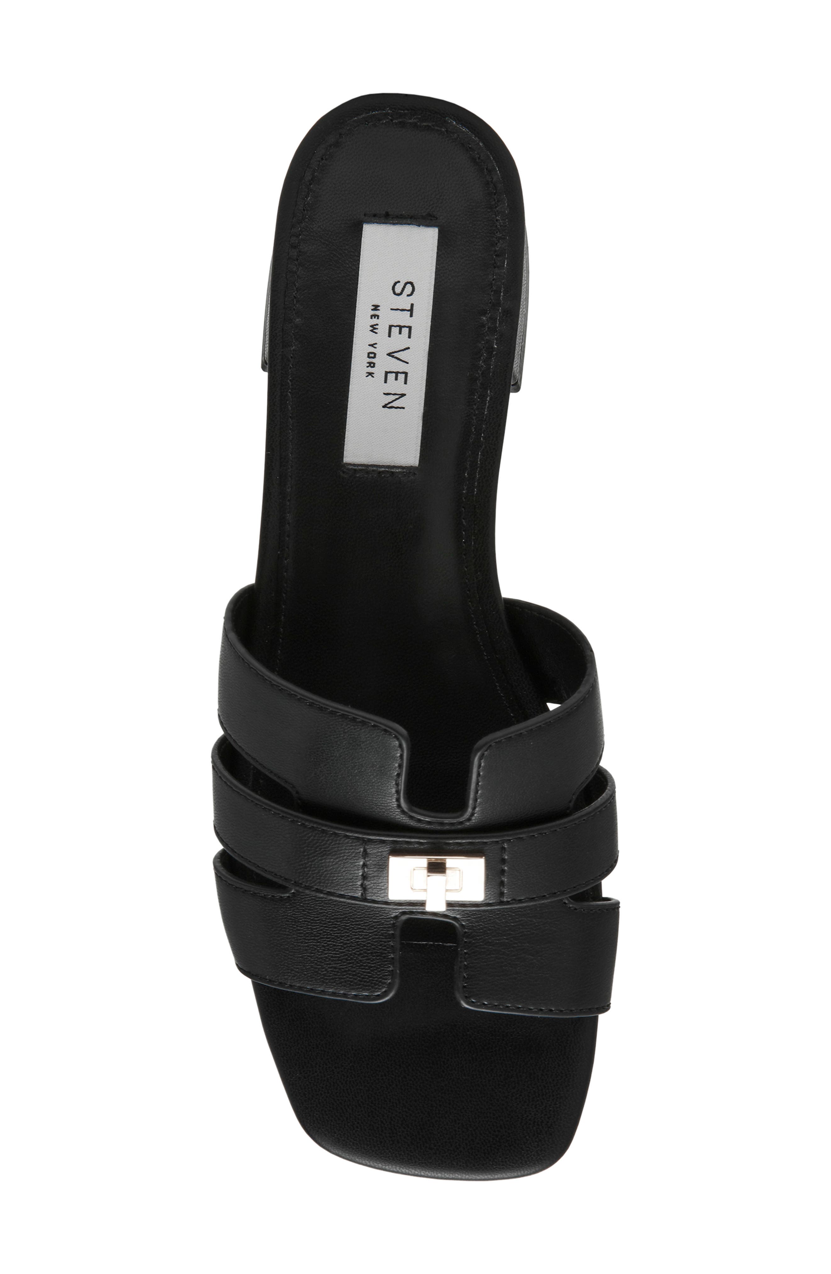 Steven New York Laurin Slide Sandal, Alternate, color, Black