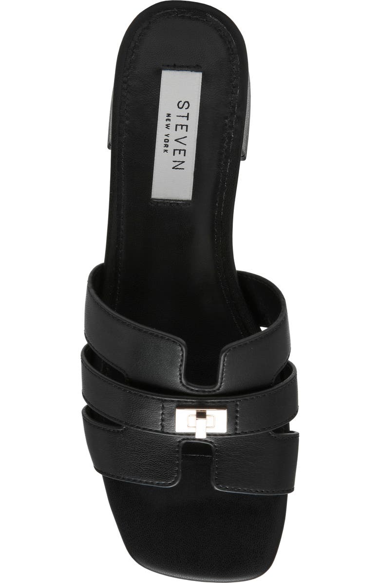 Steven New York Laurin Slide Sandal, Alternate, color, Black