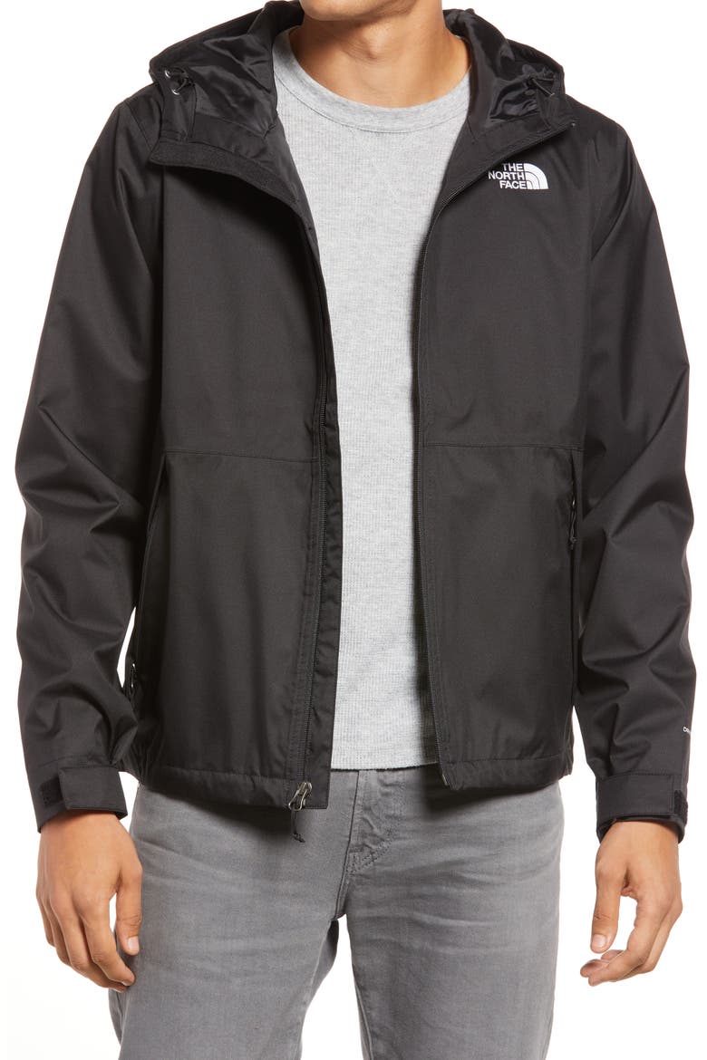 Millerton Waterproof Hooded Jacket, Main, color, TNF BLACK