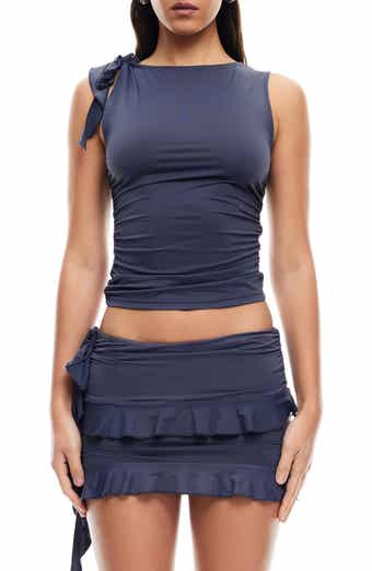 LIONESS Rendezvous Sleeveless Ruffle Top
