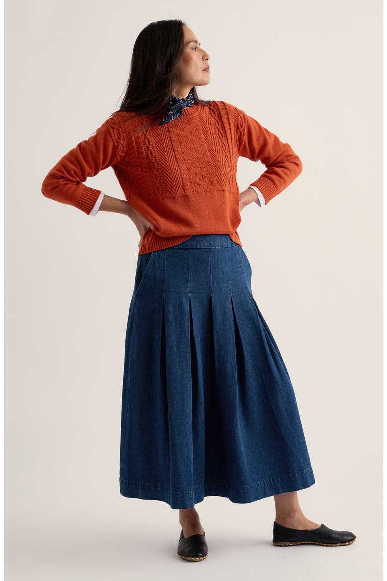 Applewood Organic Cotton Sweater, Alternate, color, CINNAMON
