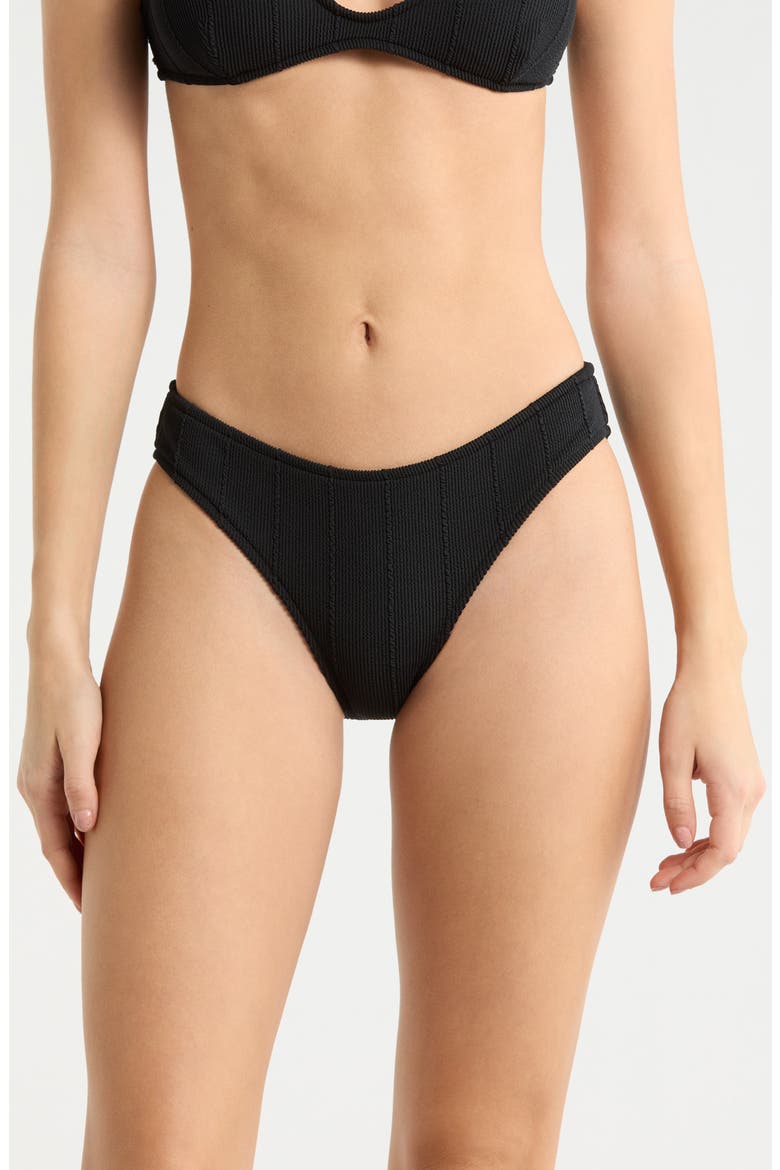 Vibe Surf Good Hipster Bikini Bottoms, Main, color, BLACK