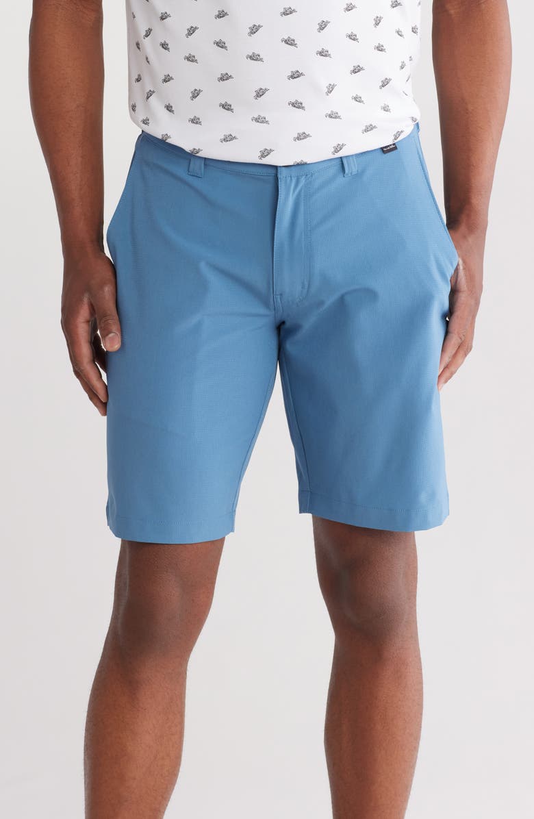 TravisMathew Starnes Stretch Performance Shorts, Main, color, Copen Blue