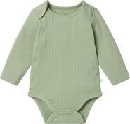 MORI Ribbed Long Sleeve Bodysuit