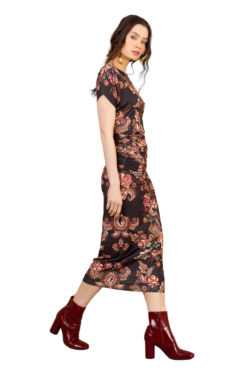 Hale Bob Iliana Jersey Dress, Alternate, color, Black