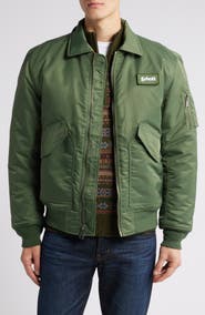 Schott NYC Water Resistant Satin Flight Jacket