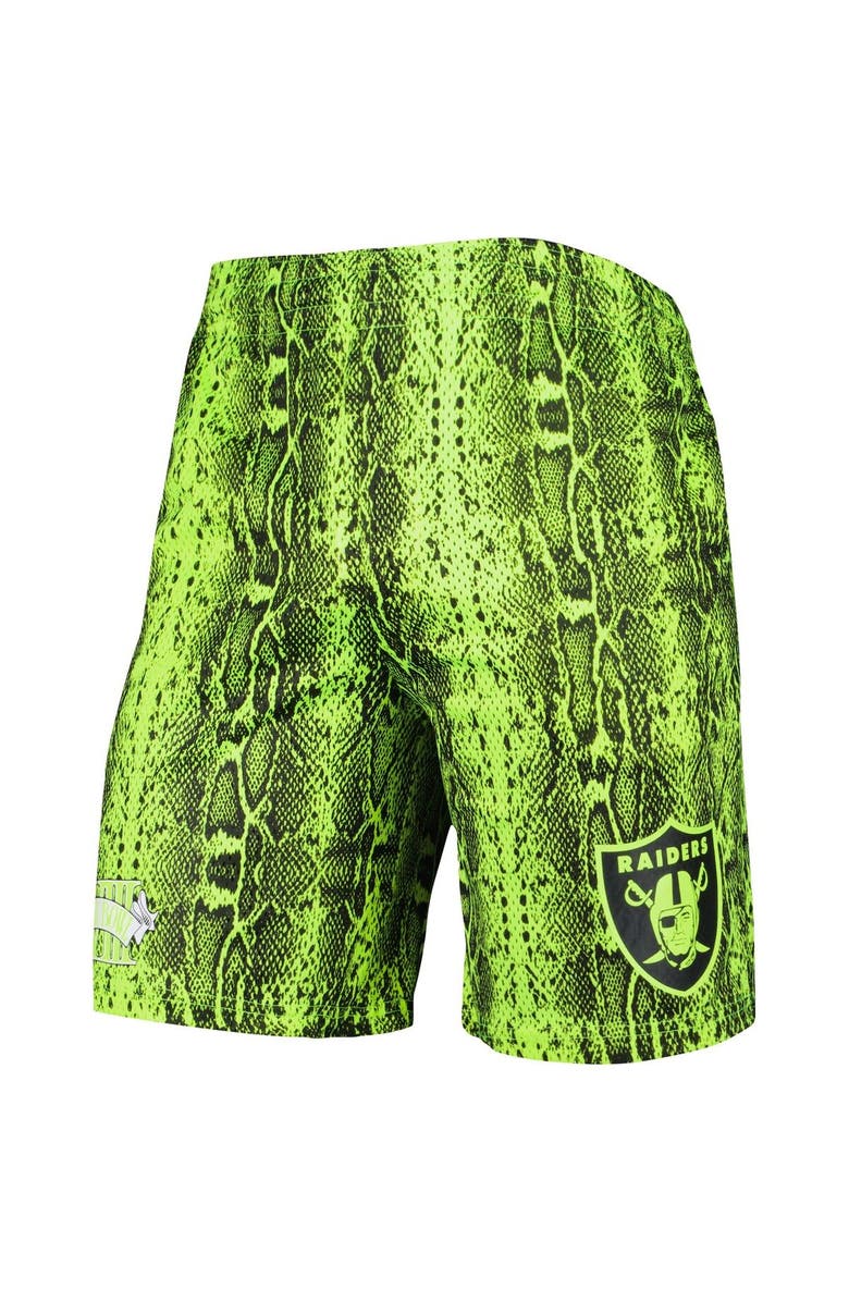 New Era Men's New Era Neon Green Las Vegas Raiders Summer Pop Shorts, Alternate, color, Neon Green