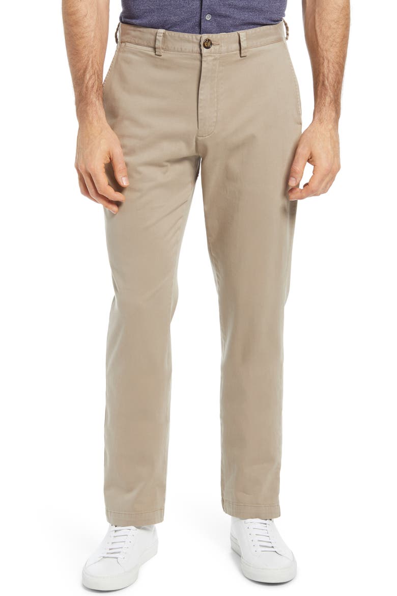 Flat Front Chinos, Main, color, TAUPE