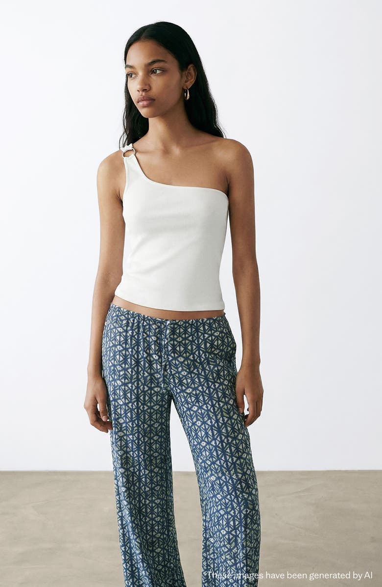 MANGO TEEN O-Ring One-Shoulder Tank, Alternate, color, 