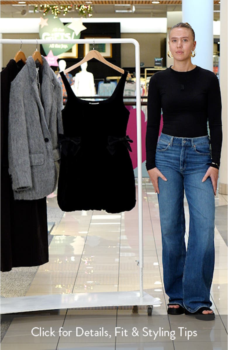 Brielle Bubble Velvet Minidress, sales video thumbnail