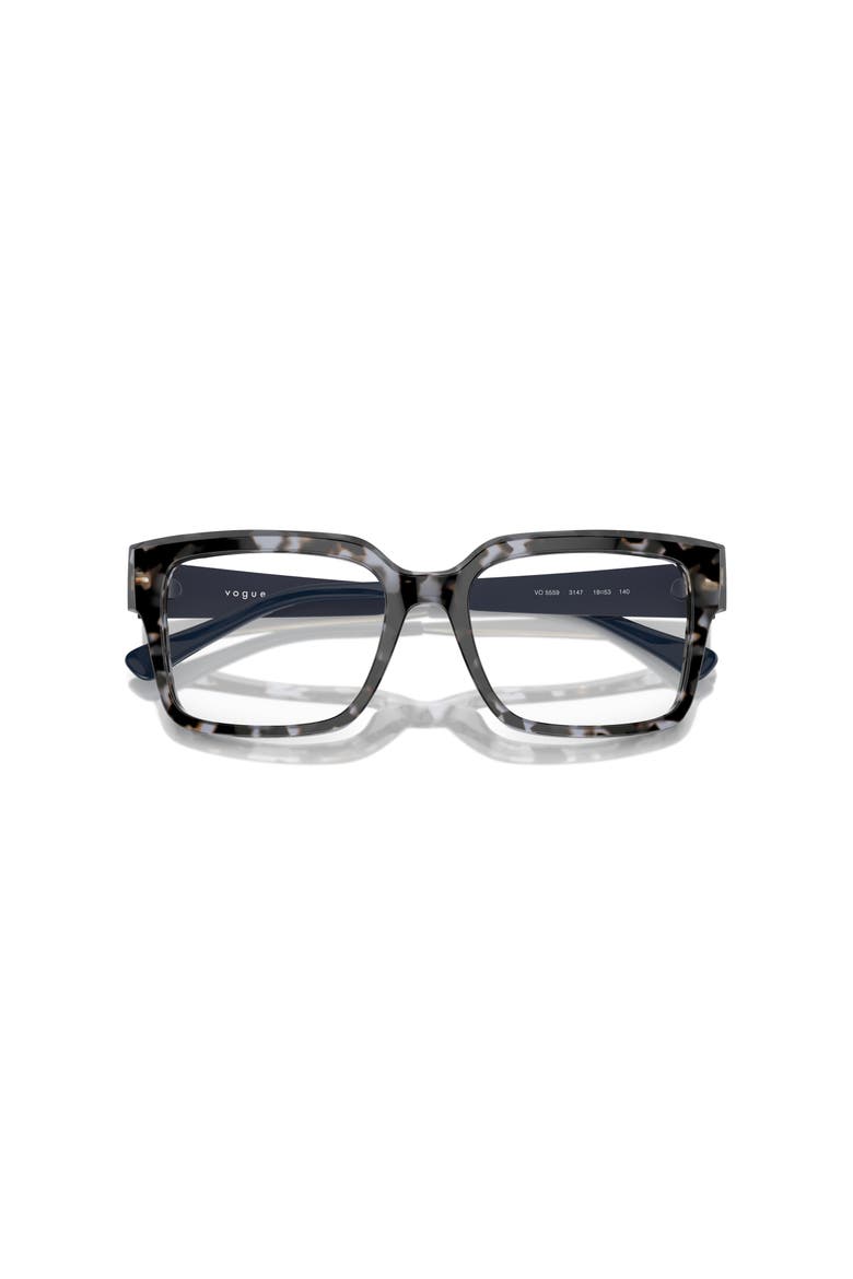 53mm Rectangle optical glasses, Alternate, color, Blue