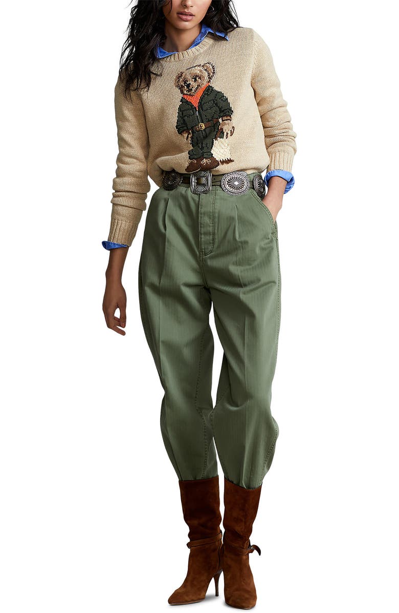 Polo Ralph Lauren Polo Bear Cotton Sweater, Alternate, color,