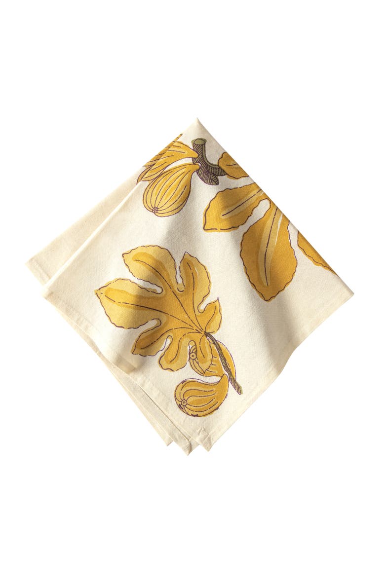 Fig Napkins, Main, color, Citrine 19" x 19"