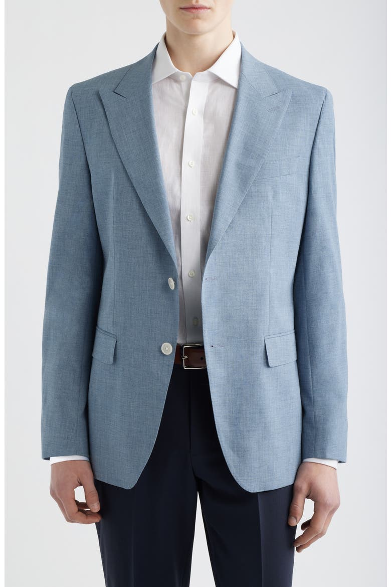 Hutson Wool Blend Jacket, Main, color, OPEN BLUE
