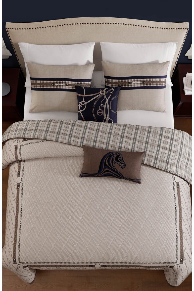 Equestrian 5-Piece Comforter Set, Alternate, color, BROWN