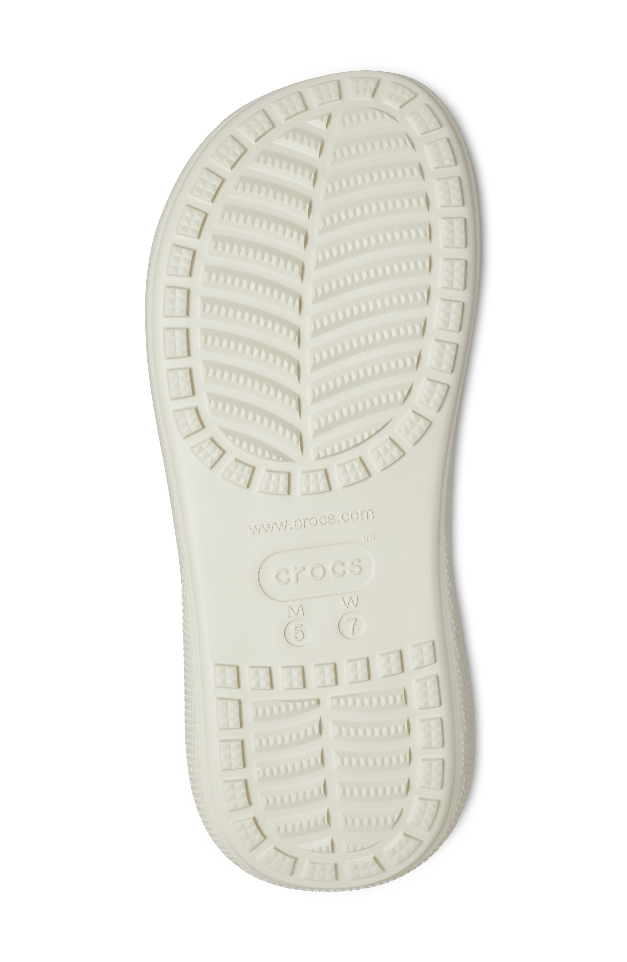 Crush Platform Slide Sandal, Alternate, color, BONE