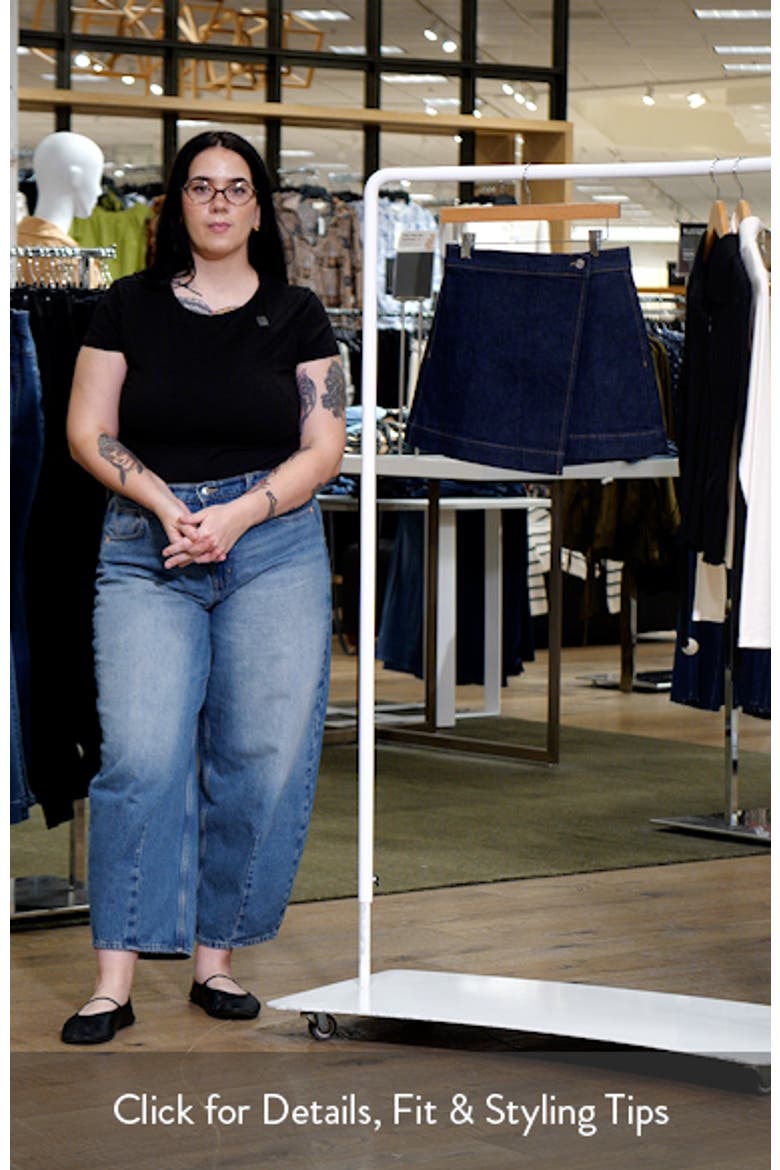 Aven Wrap Denim Miniskirt video