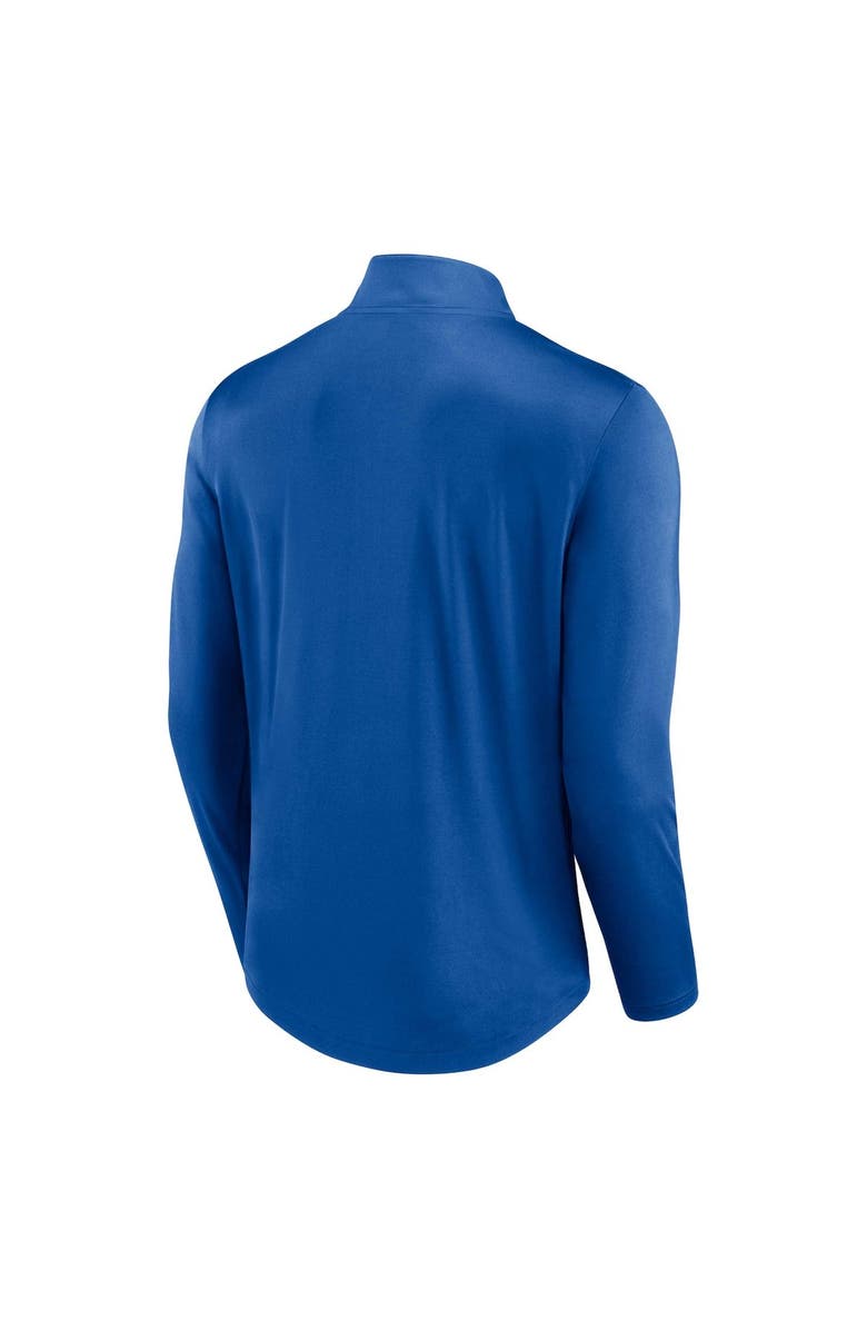 FANATICS Men's Fanatics Branded Blue New York Rangers Tough Minded Quarter-Zip Top, Alternate, color,