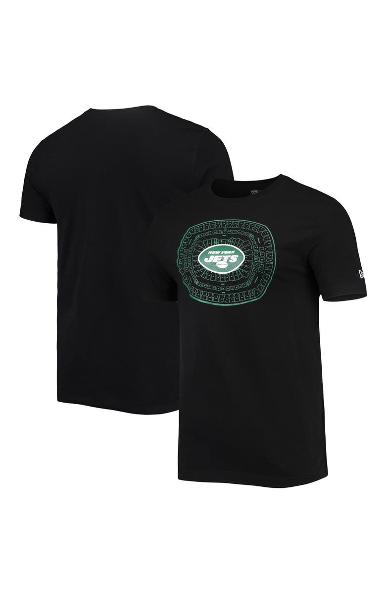 New Era Men's New Era Black New York Jets Stadium T-Shirt, Main, color,