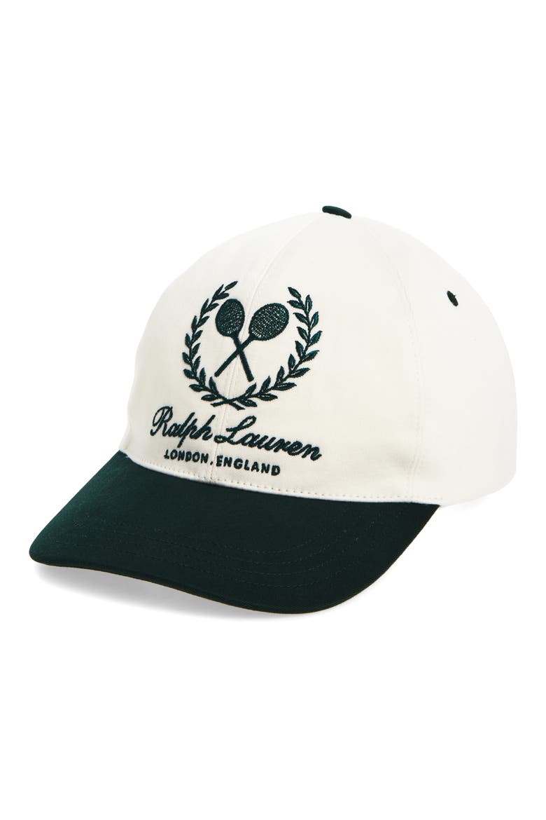 Embroidered Twill Baseball Cap, Main, color, CLASSIC CREAM