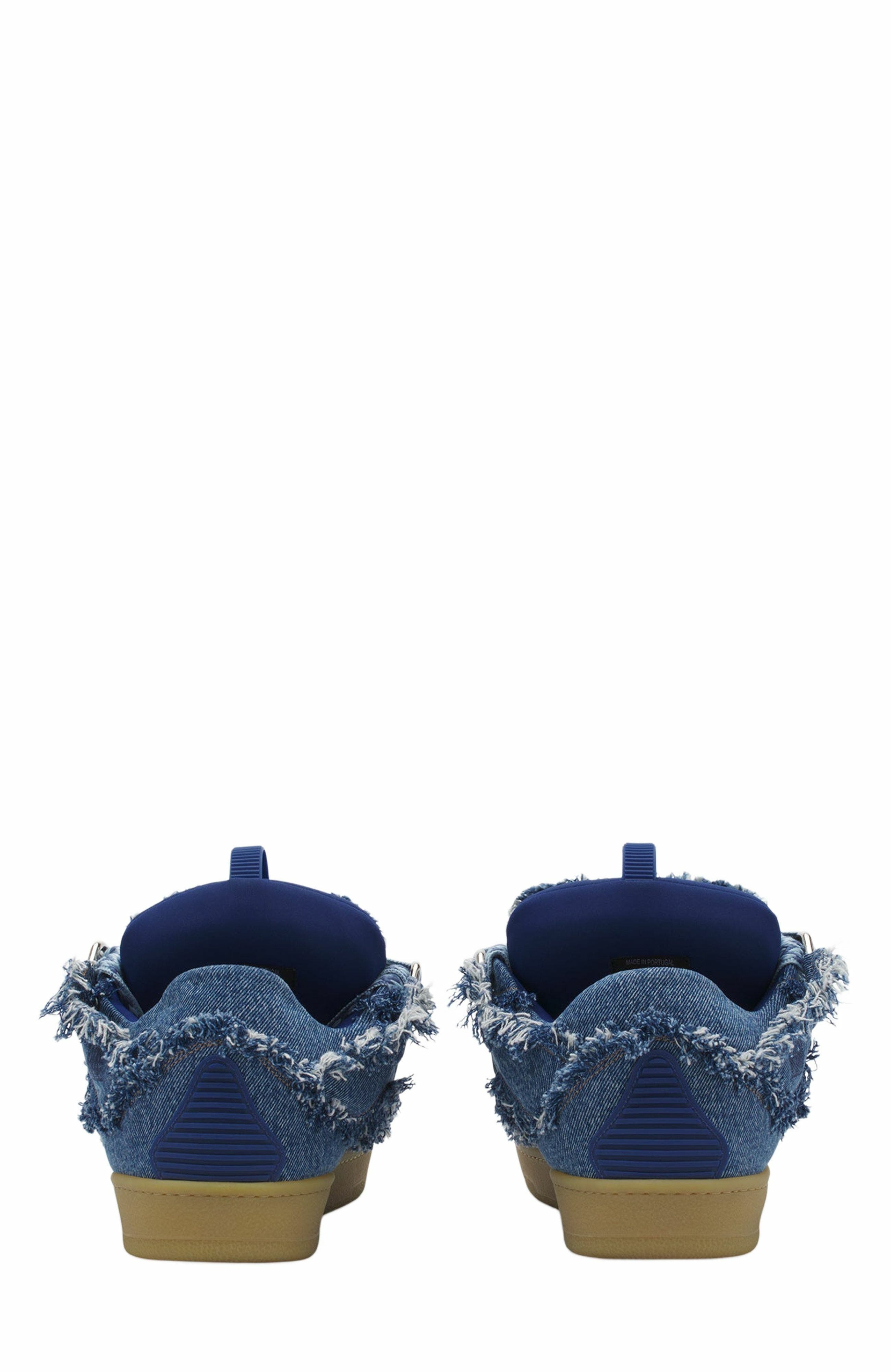 Lanvin Curb Sneakers In Denim, Alternate, color, 