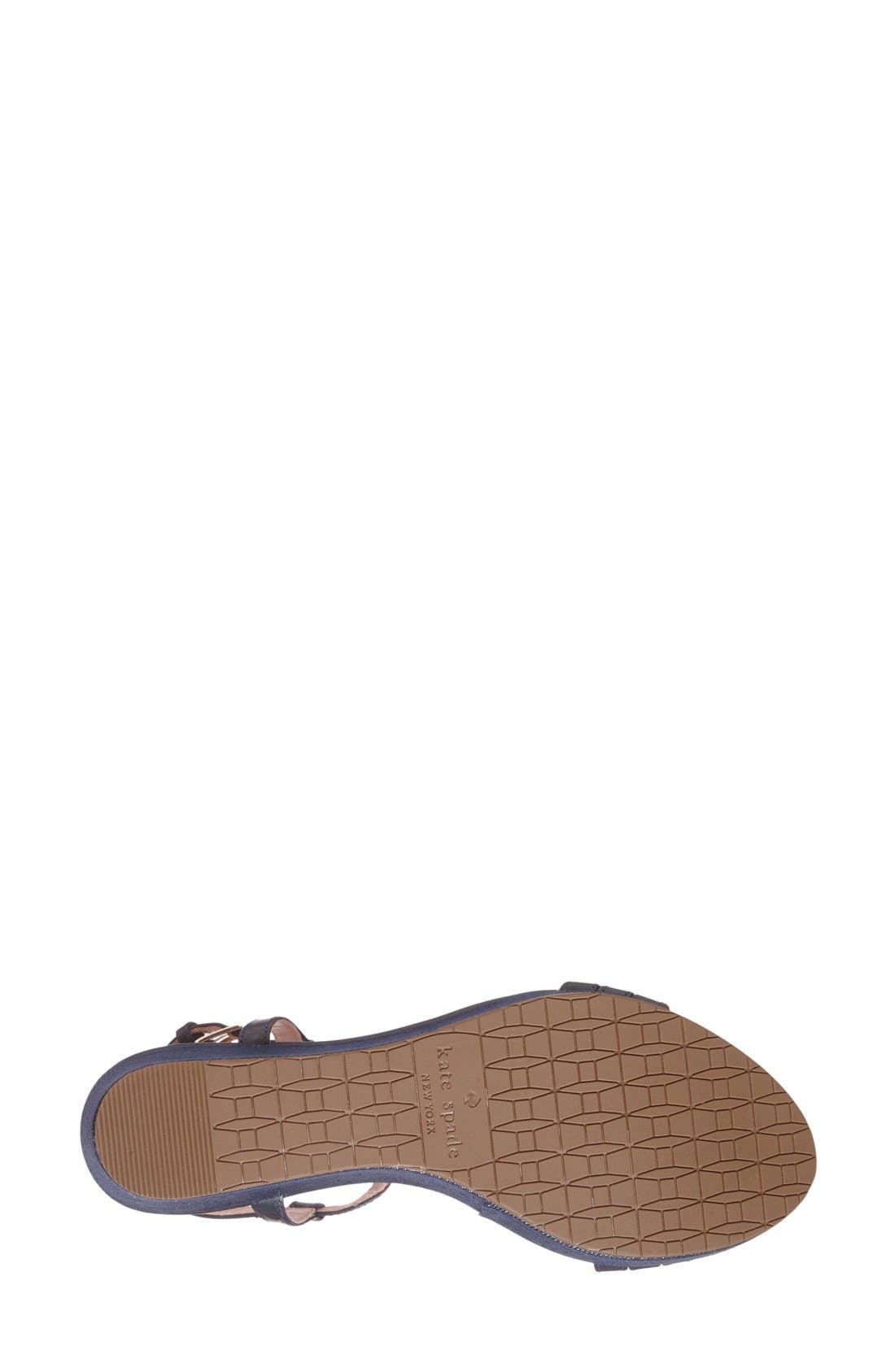 'tallin' wedge sandal, Alternate, color, NAVY