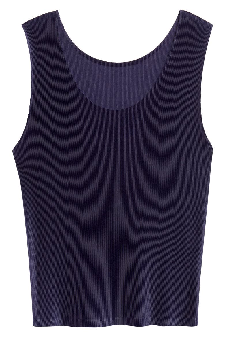 Mist September Pleated Tank, Alternate, color, NAVY