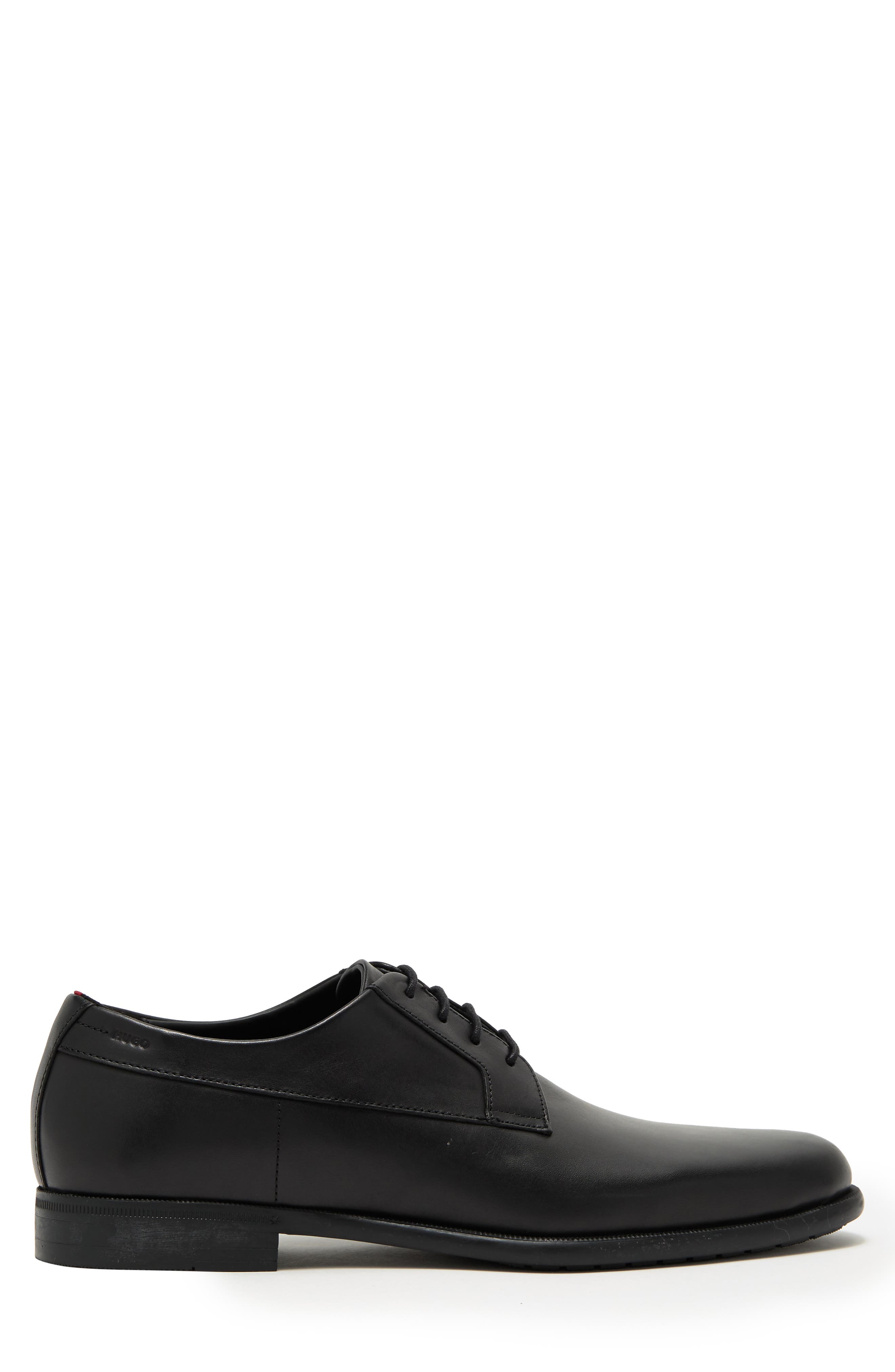 BOSS Kyron Leather Derby, Alternate, color, Black