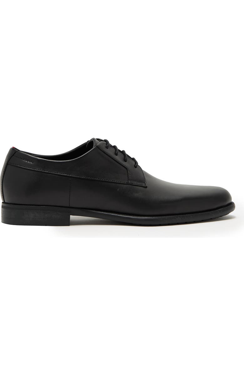 BOSS Kyron Leather Derby, Alternate, color, Black