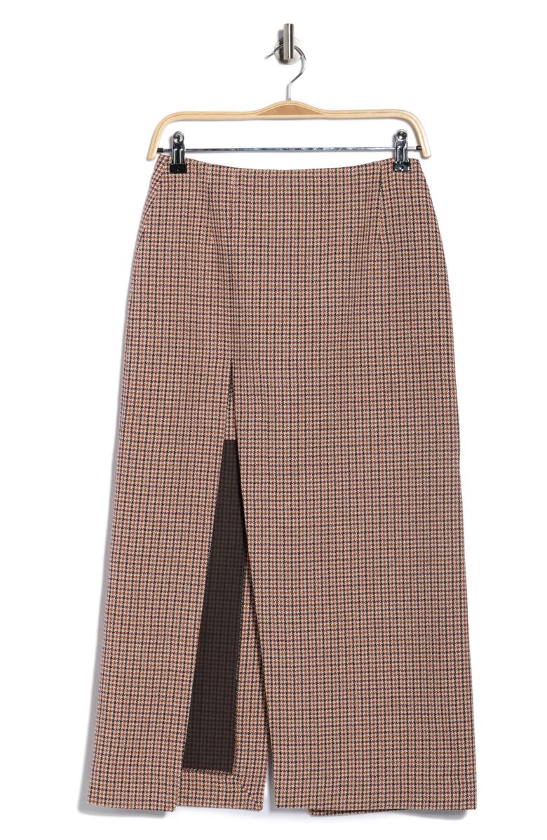 maje Jaisa Leg Slit Midi Skrit, Alternate, color, Camel