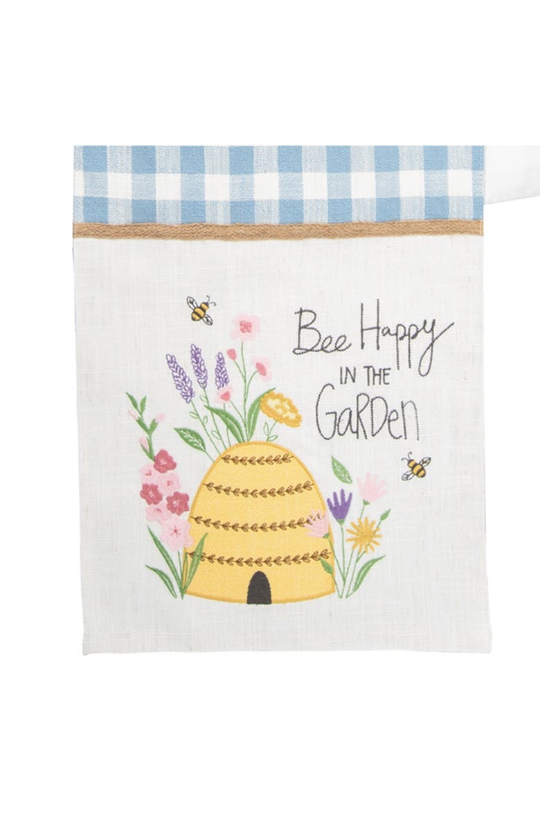 C&F Home Bee Happy In Blue Embroidered Table Runner 13" x 72", Alternate, color, Blue