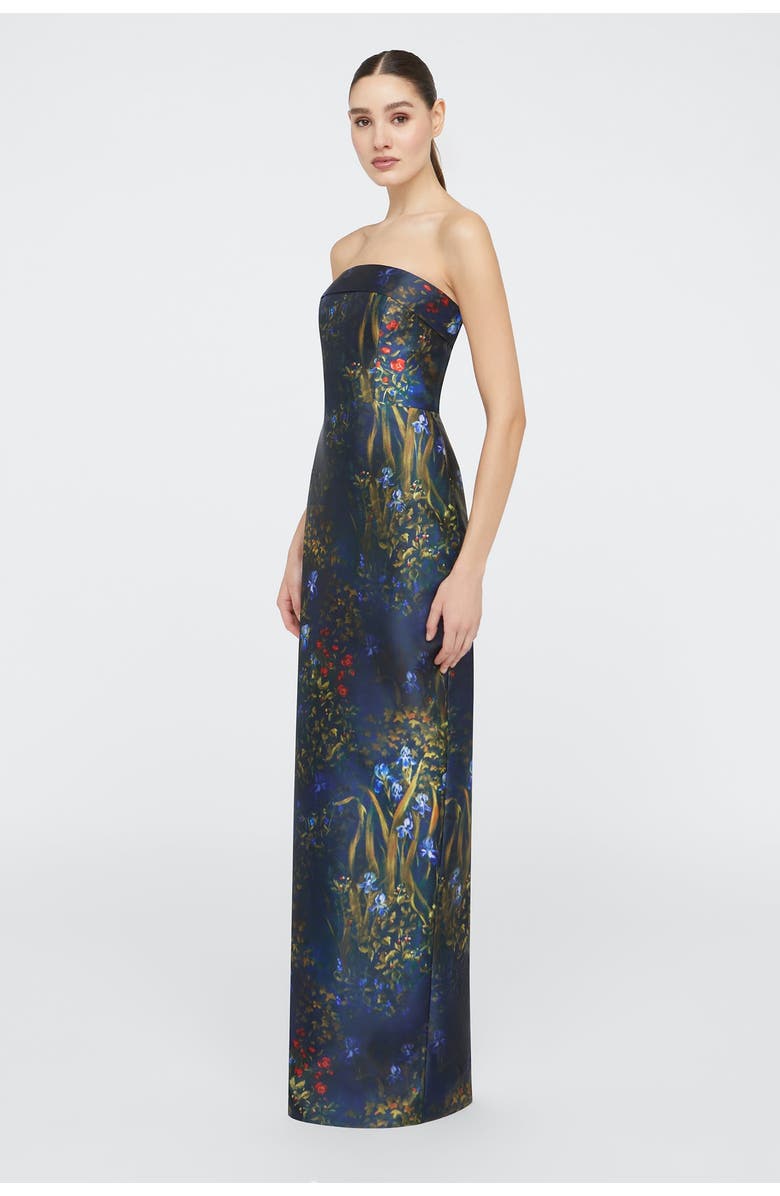 Theia Lynette Strapless Column Gown, Alternate, color,