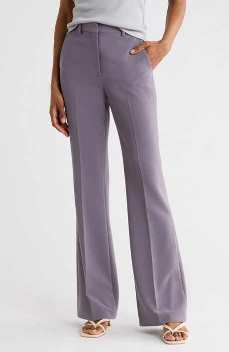 Theory Demitira High Waist Flare Leg Pants