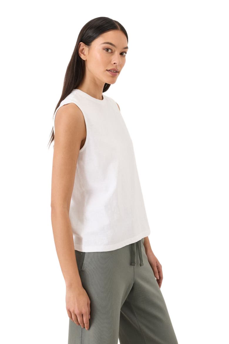 Organic Cotton Soft-Slub Essential Tank, Alternate, color, White