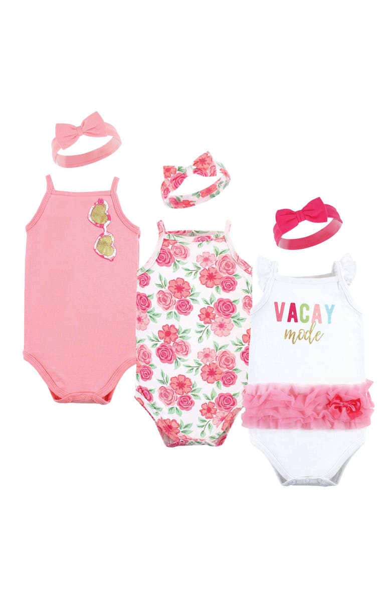 Little Treasure Sleeveless Bodysuit and Headband Set, Main, color, 