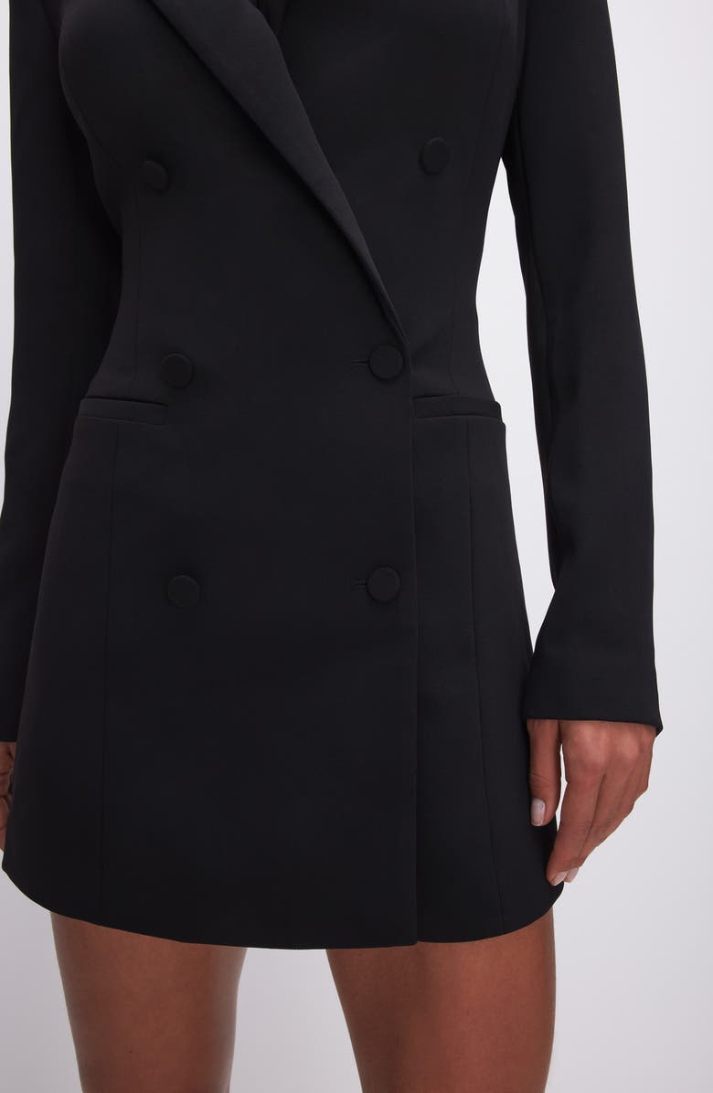Good American Luxe Suiting Exec Long Sleeve Blazer Minidress, Alternate, color,
