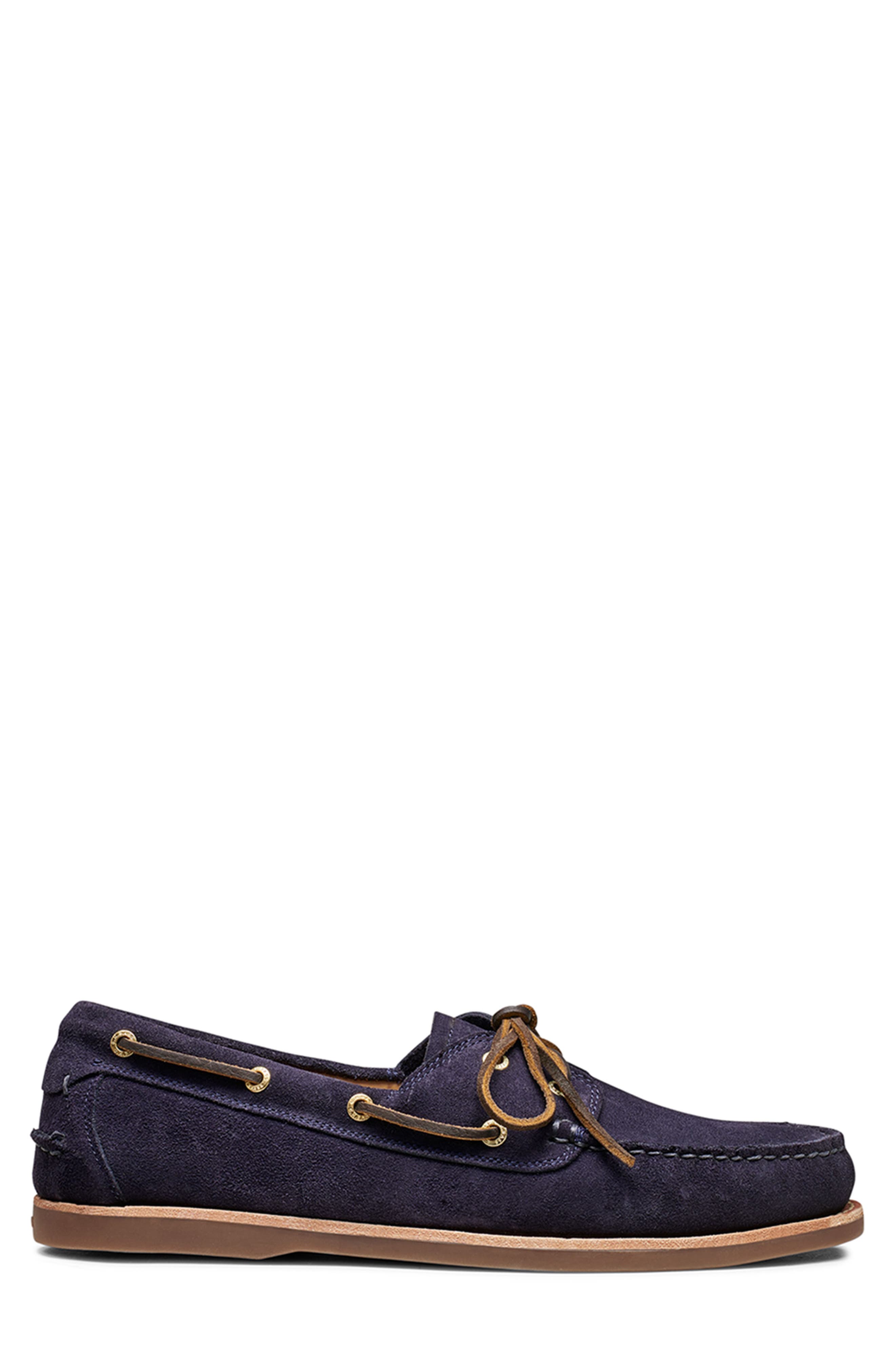 G.H.BASS Hampton Boat Shoe, Alternate, color, Navy