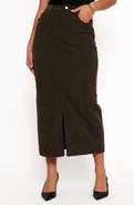 Petal & Pup Myra Corduroy Midi Skirt